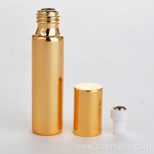 Gold UV glass essential oil roll on bottle